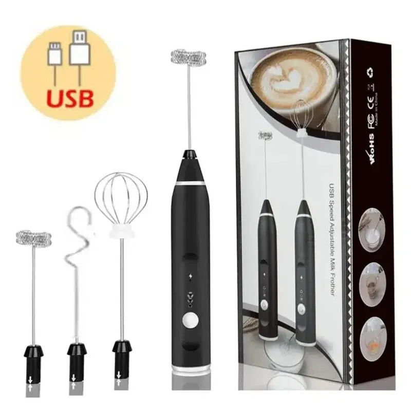 3-in-1 Milk Frother – Foamer, Mixer & Beater