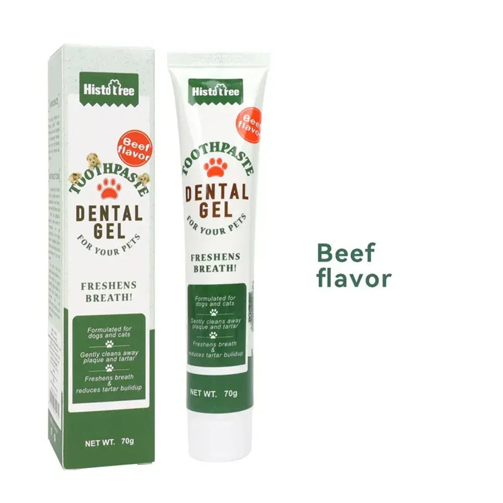 Dentifrice pour chien et chat - Dentifrice pour chien et chat - Saveur de bœuf à la vanille
