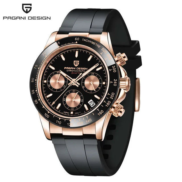 VINTAGESTEEL 40 – Retro Chrono Elegance