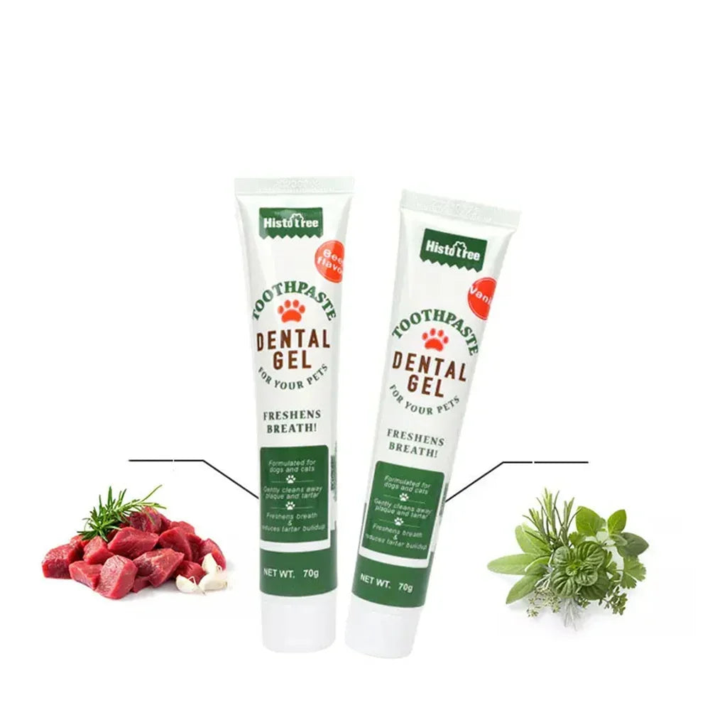 Dentifrice pour chien et chat - Dentifrice pour chien et chat - Saveur de bœuf à la vanille