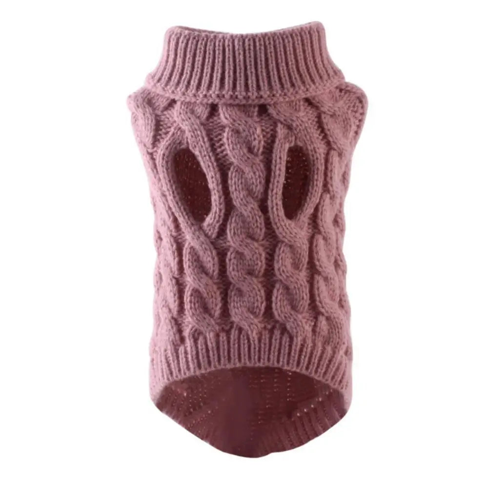 Nouveaux vêtements pour petits chiens de compagnie, pull tendance automne hiver, solide, torsades de pâte frite, tricot, vêtements chauds et confortables