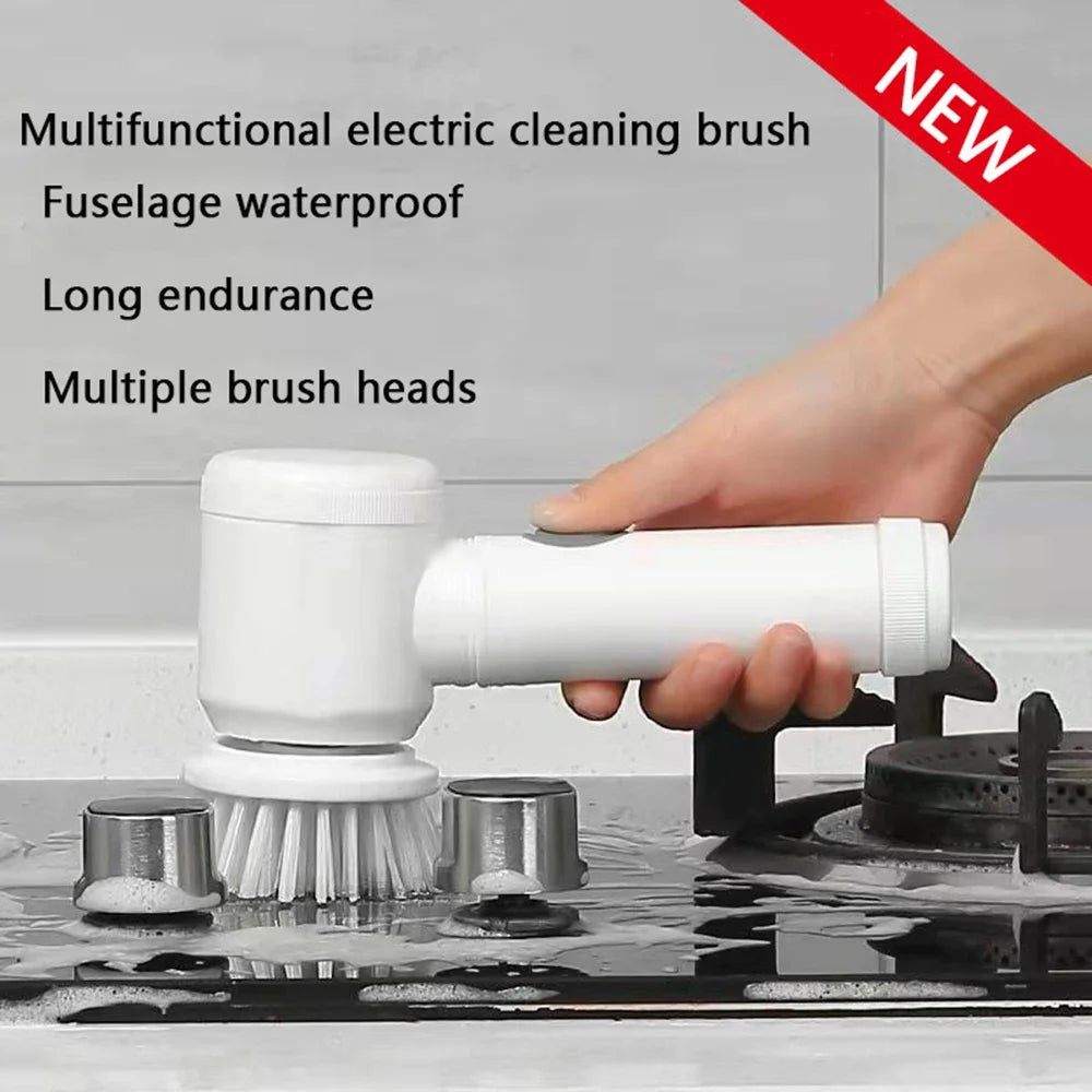 Rechargeable Electric Cleaning Brush for Home Use
