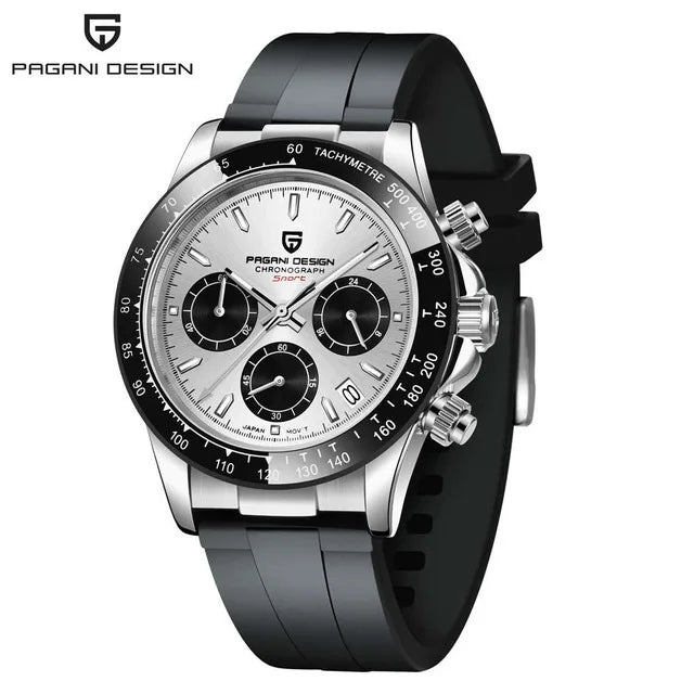 VINTAGESTEEL 40 – Retro Chrono Elegance