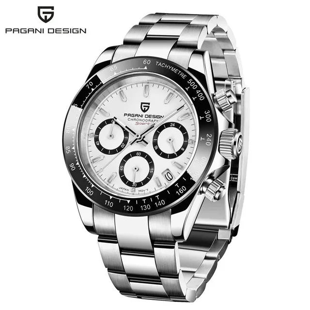 VINTAGESTEEL 40 – Retro Chrono Elegance