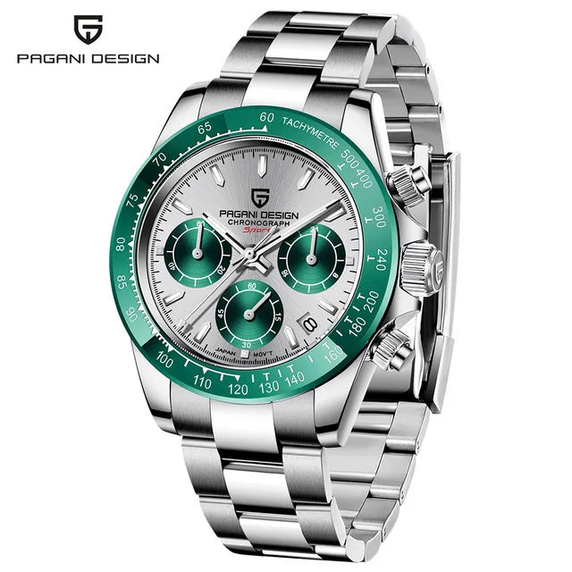 VINTAGESTEEL 40 – Retro Chrono Elegance