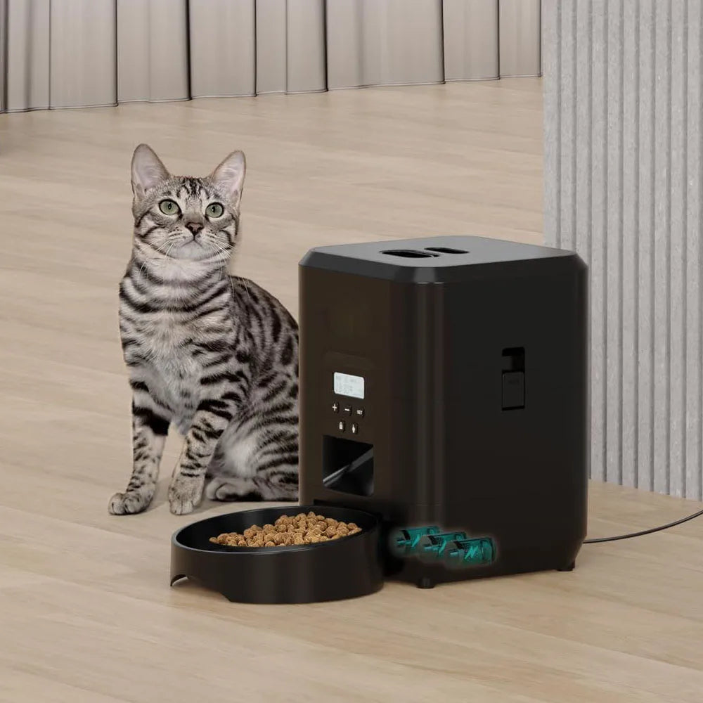 Comedero inteligente para mascotas: dispensador automático de comida temporizado para perros y gatos