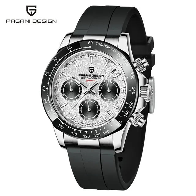 VINTAGESTEEL 40 – Retro Chrono Elegance