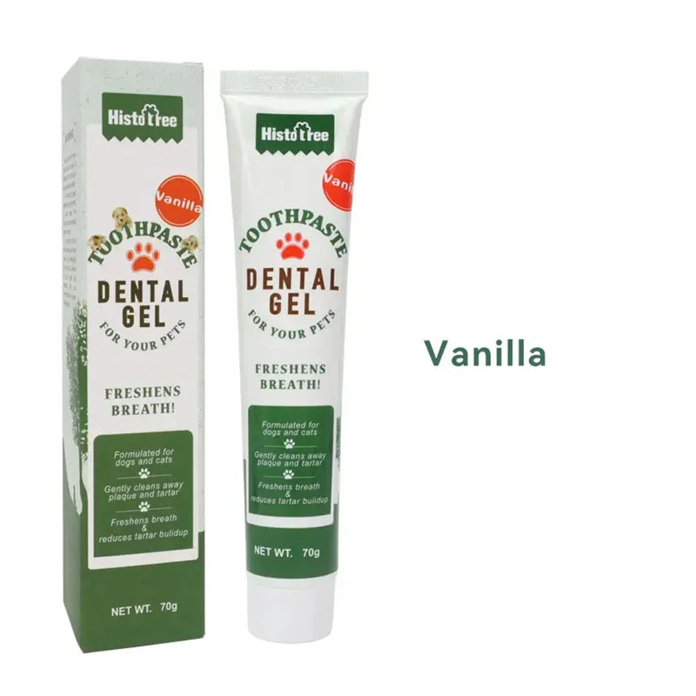 Dentifrice pour chien et chat - Dentifrice pour chien et chat - Saveur de bœuf à la vanille