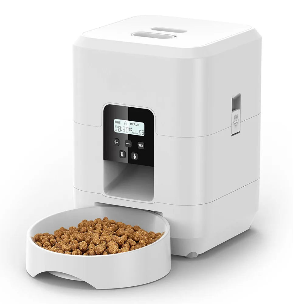 Comedero inteligente para mascotas: dispensador automático de comida temporizado para perros y gatos