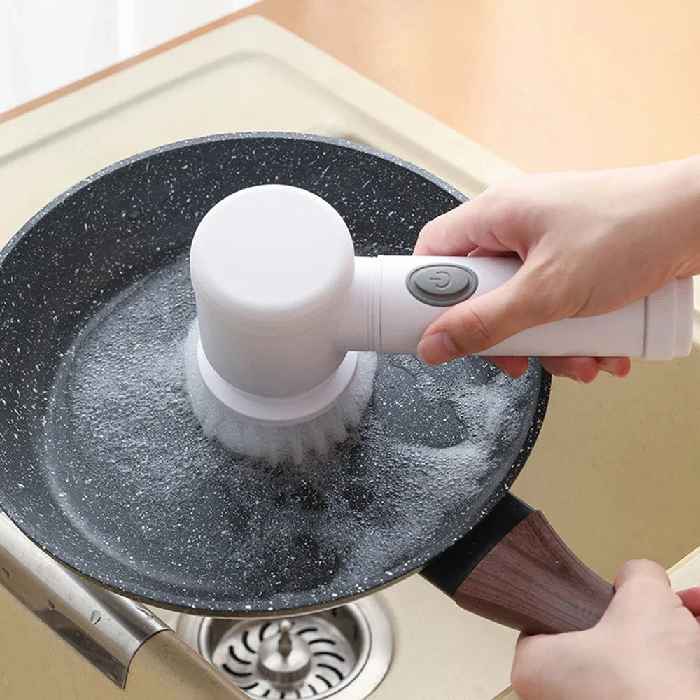 Rechargeable Electric Cleaning Brush for Home Use