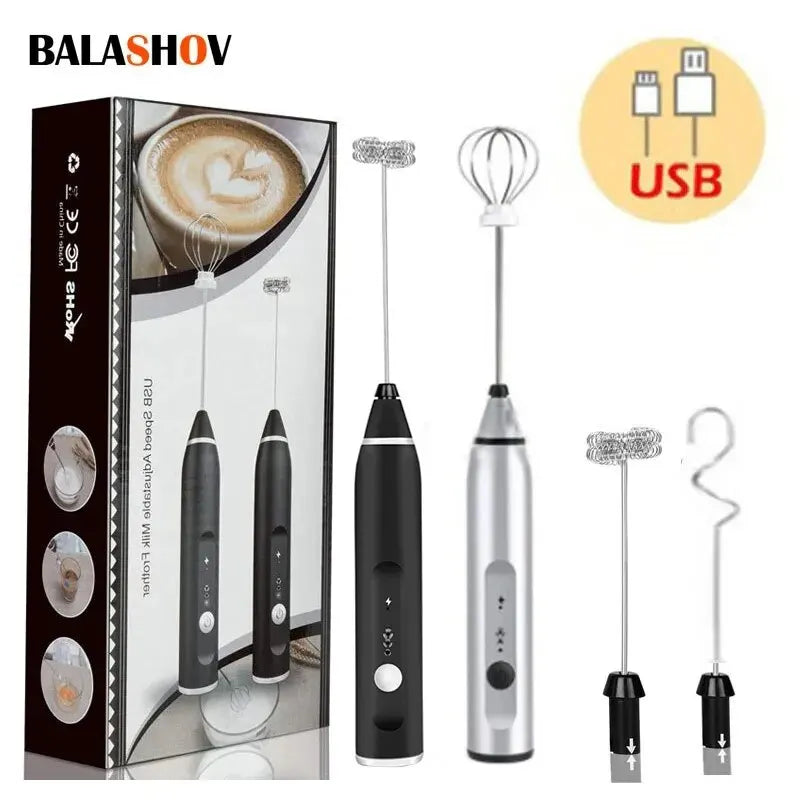 3-in-1 Milk Frother – Foamer, Mixer & Beater