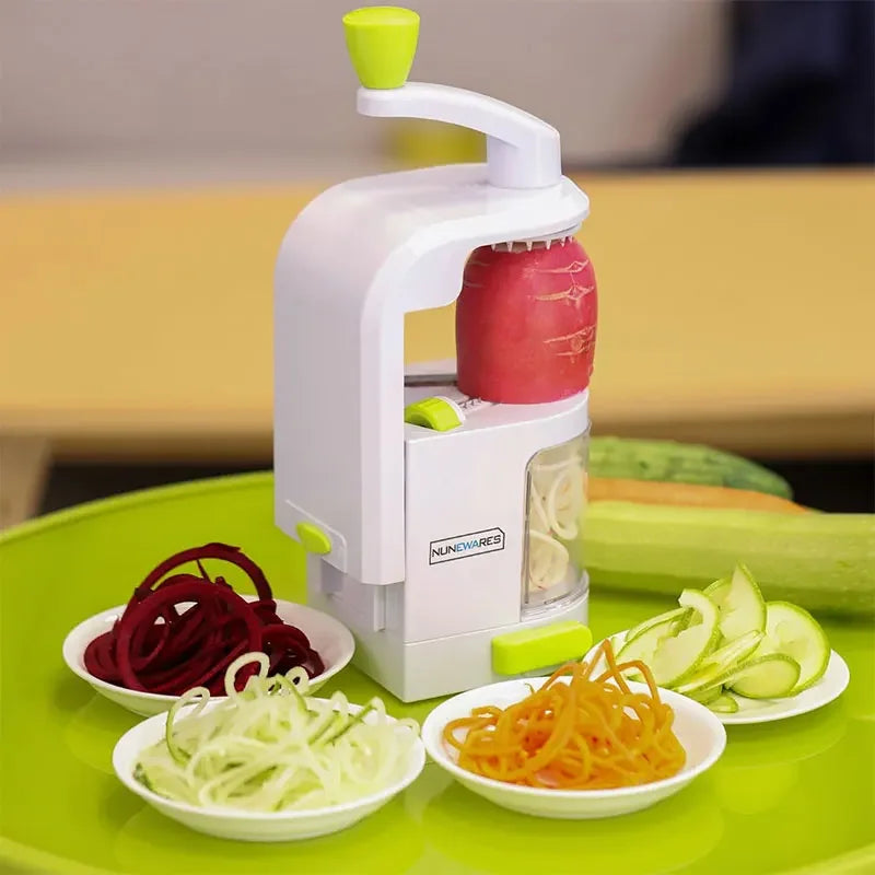 4-in-1 Vegetable Spiralizer with Suction Cup