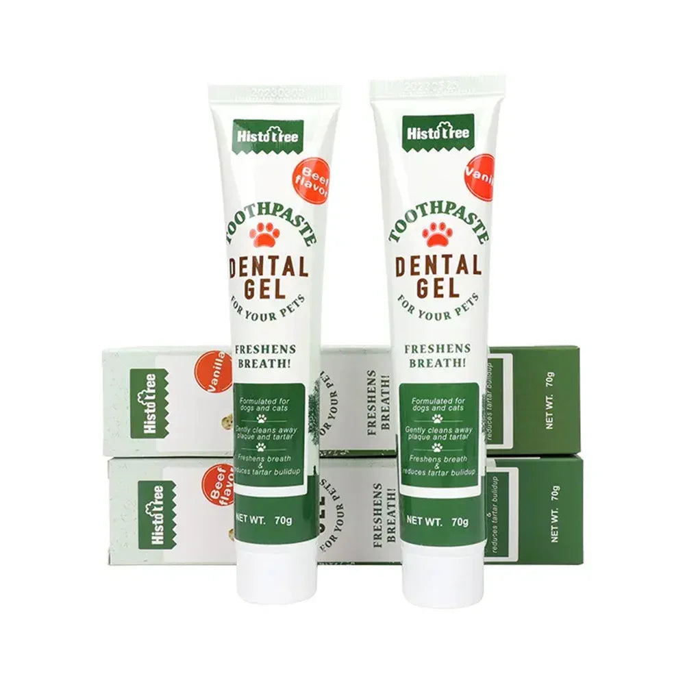 Dentifrice pour chien et chat - Dentifrice pour chien et chat - Saveur de bœuf à la vanille