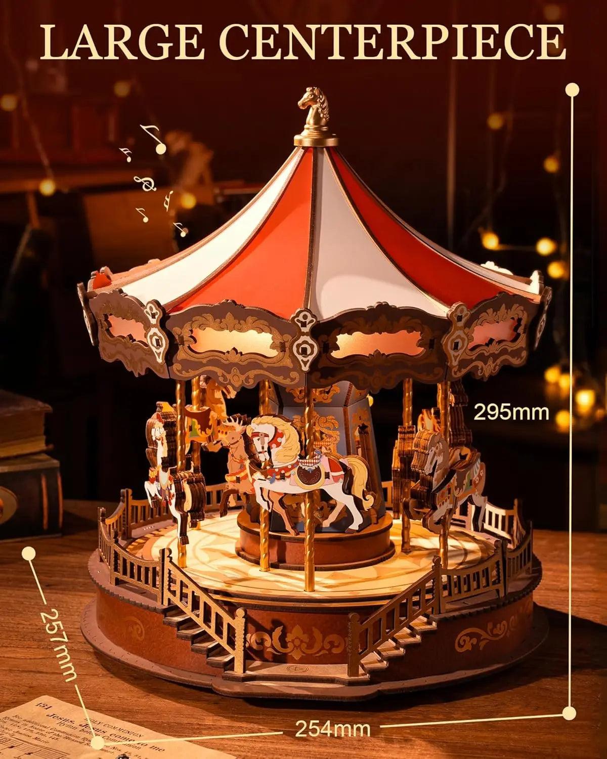 Twilight Tunes – LED Wooden Music Carousel Kit
