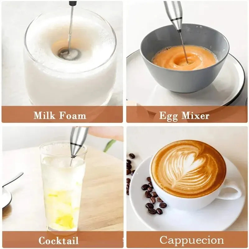 3-in-1 Milk Frother – Foamer, Mixer & Beater