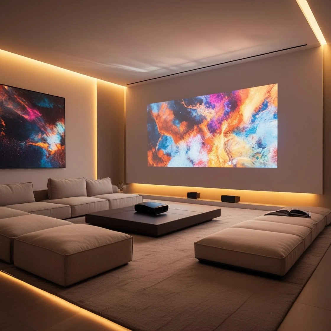 Essential Projector& Screen for Home Entertainment & Perfect Viewing