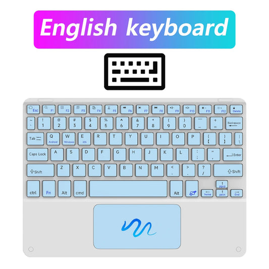 Clavier Bluetooth avec souris intégrée pour tablettes – Confort et productivité 