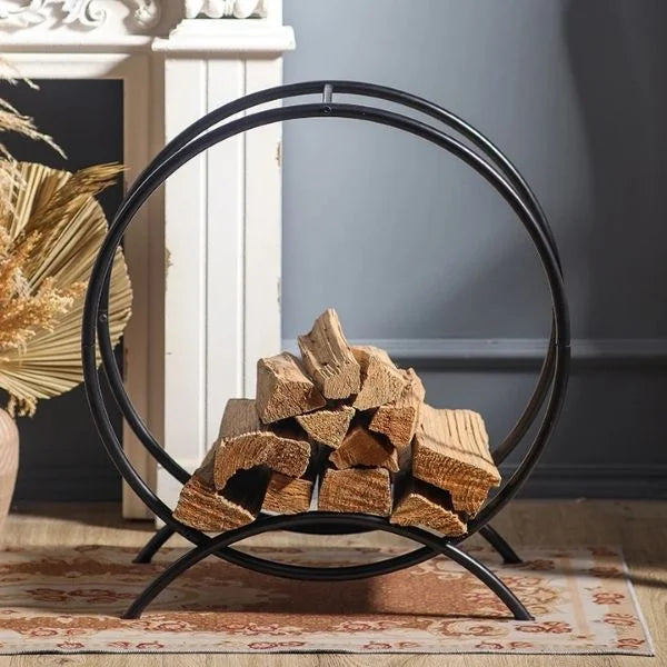 Fireplace Firewood Storage Rack 01