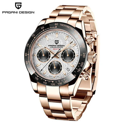 VINTAGESTEEL 40 – Retro Chrono Elegance