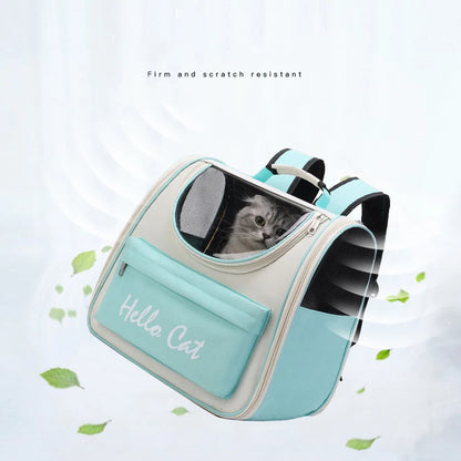 Sac à dos pour animaux de compagnie 1 pièce pour chat et chien, sac à bandoulière simple et double pour l'extérieur, sac à bandoulière respirant pour la sécurité de la voiture