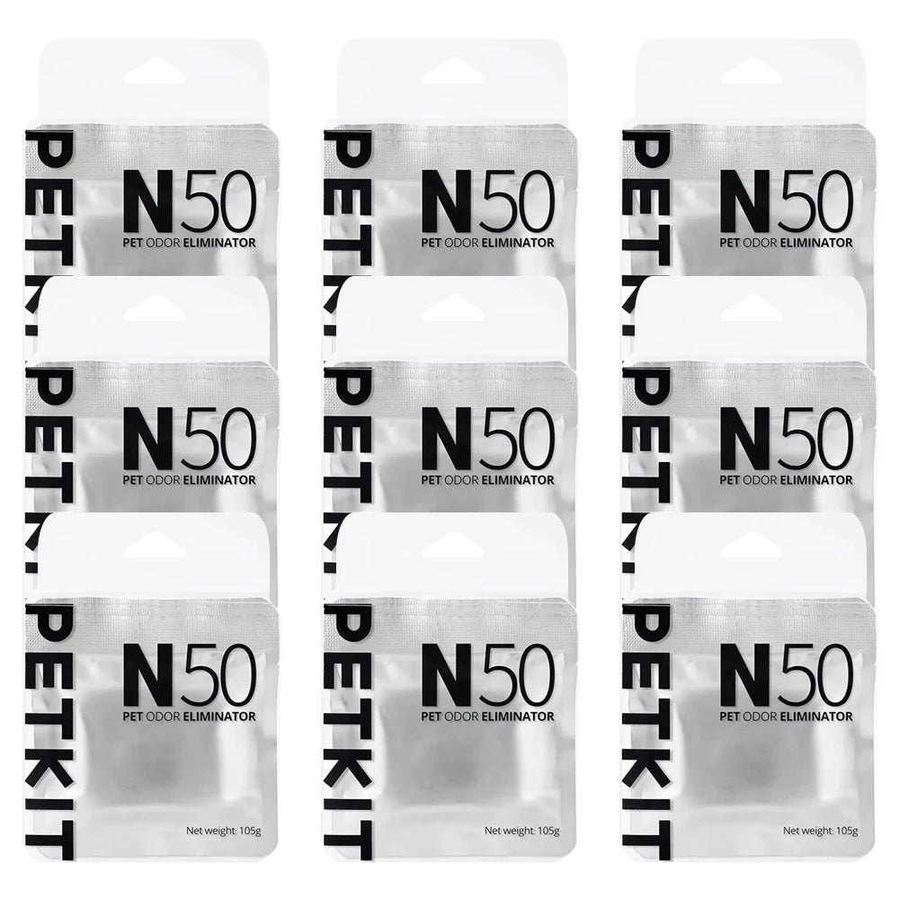 Éliminateur d'odeurs Petkit N50 pour litière pour chat Pura Max - Bac à litière autonettoyant pour chat - Matériaux de nettoyage de l'air pour contrôle des odeurs d'origine