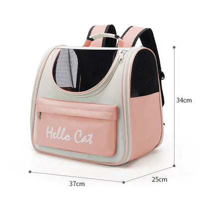 Sac à dos pour animaux de compagnie 1 pièce pour chat et chien, sac à bandoulière simple et double pour l'extérieur, sac à bandoulière respirant pour la sécurité de la voiture