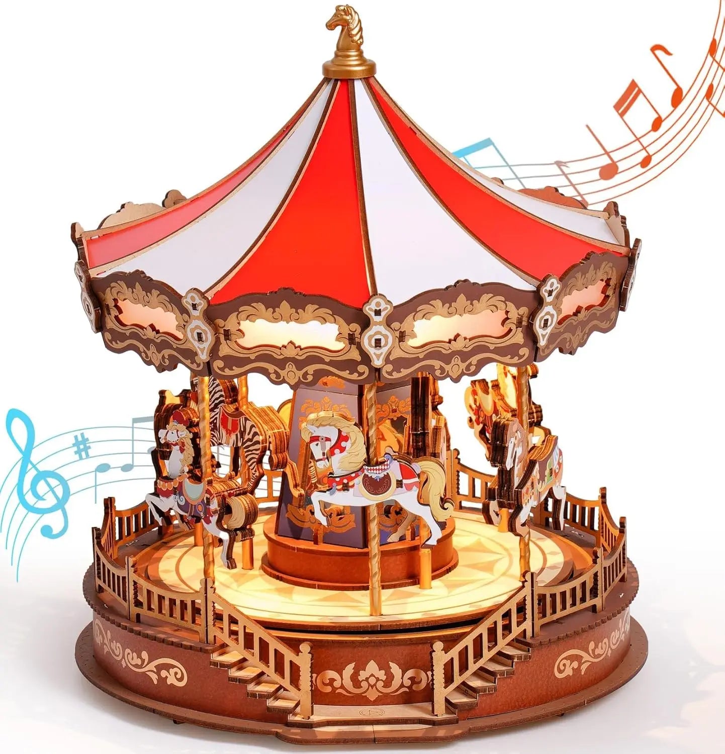 Twilight Tunes – LED Wooden Music Carousel Kit