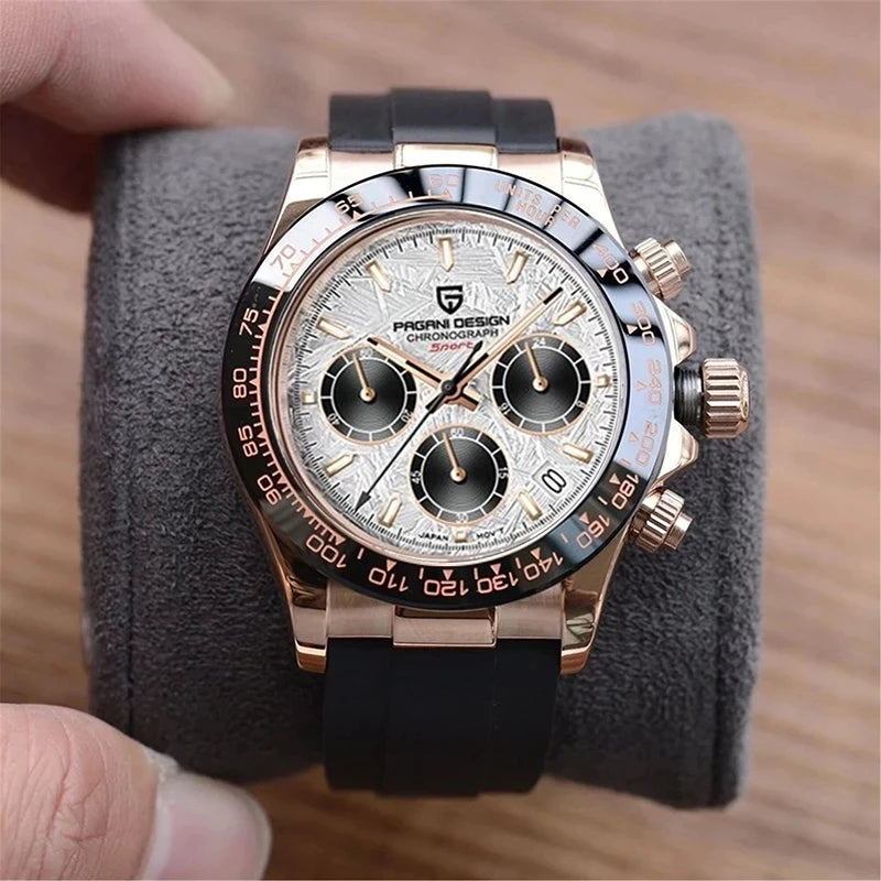VINTAGESTEEL 40 – Retro Chrono Elegance