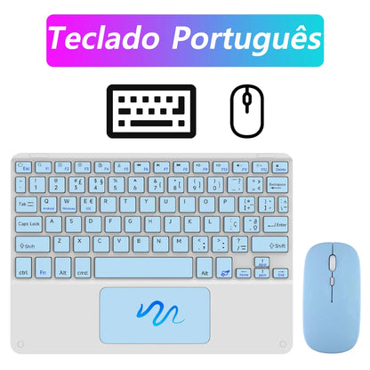 Clavier Bluetooth avec souris intégrée pour tablettes – Confort et productivité 