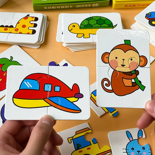Tarjetas de emparejamiento de mentes brillantes 