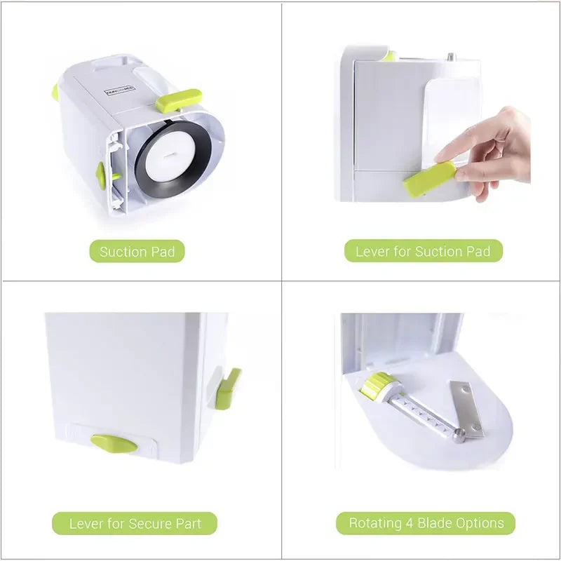 4-in-1 Vegetable Spiralizer with Suction Cup