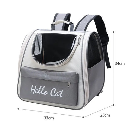 Sac à dos pour animaux de compagnie 1 pièce pour chat et chien, sac à bandoulière simple et double pour l'extérieur, sac à bandoulière respirant pour la sécurité de la voiture
