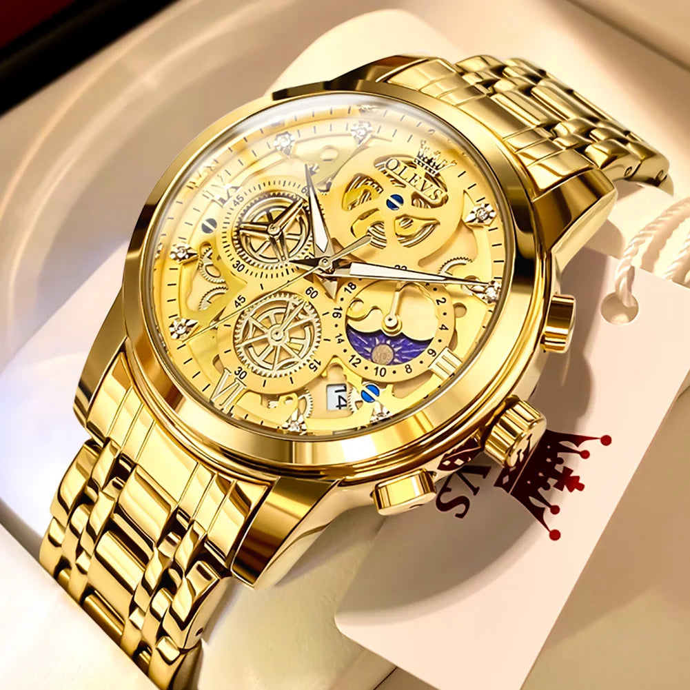 Golden Eclipse Timepiece