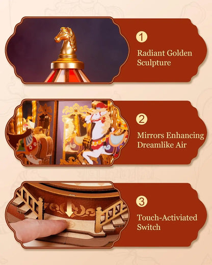 Twilight Tunes – LED Wooden Music Carousel Kit