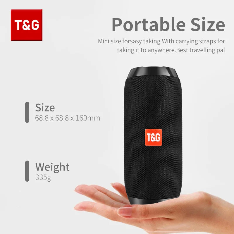 BoomVibe TG – Caja de sonido Bluetooth portátil 
