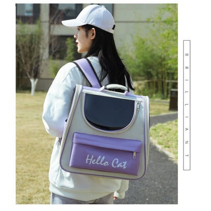 Sac à dos pour animaux de compagnie 1 pièce pour chat et chien, sac à bandoulière simple et double pour l'extérieur, sac à bandoulière respirant pour la sécurité de la voiture