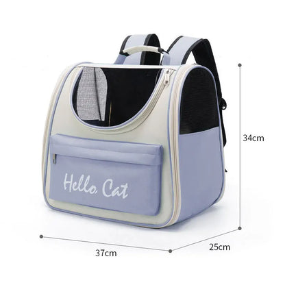 Sac à dos pour animaux de compagnie 1 pièce pour chat et chien, sac à bandoulière simple et double pour l'extérieur, sac à bandoulière respirant pour la sécurité de la voiture