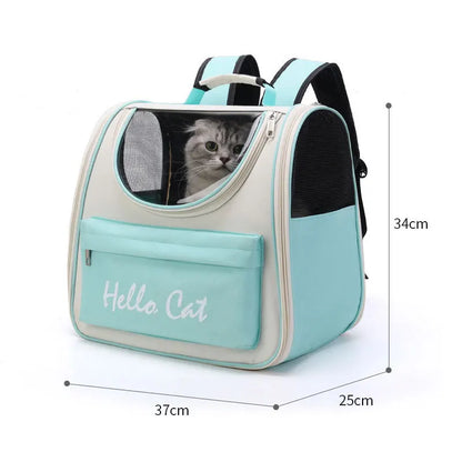 Sac à dos pour animaux de compagnie 1 pièce pour chat et chien, sac à bandoulière simple et double pour l'extérieur, sac à bandoulière respirant pour la sécurité de la voiture