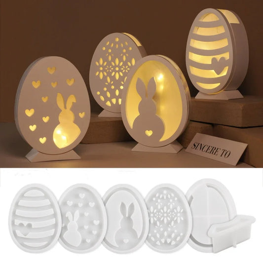 Molde de silicona con forma de conejito – Adorno decorativo